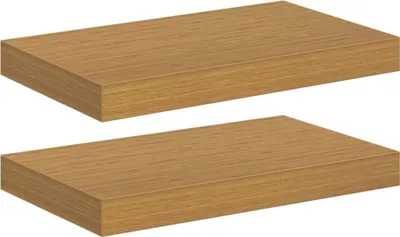 Immagine prodotto di vidaXL Mensole da parete, 2 pezzi, beige, 40 x 23,5 x 3,8 cm, materiale composito di legno