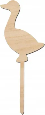 Immagine prodotto di Decorazione in legno su bastoncino "Oca" 14 cm Decor