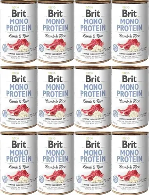 Produktbild von BRIT MONO PROTEIN Nasses Hundefutter Lamm mit Reis 400 g