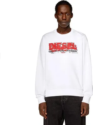 Image de Diesel Ginn K40 Sweatshirt Blanc L Hommes Blanc L