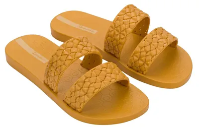 Produktbild von Damen-Flip-Flops Ipanema Renda II orange glitzernd geflochtene Riemen 41,5