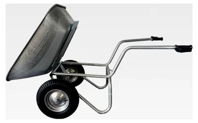 Produktbild von Schubkarre Kippkarre 150 L bis 250 kg mit Luftreifen und verzinkter Stahlfelge