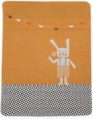 Produktbild von David Fussenegger Babydecke Juwel mit Stick 'Hase' 70 x 90 cm Goldgelb