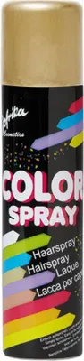 Haarspray goldfarben 100 ml Fasching Schminke Kostüm-Zubehör Fasching Karneval Mottoparty