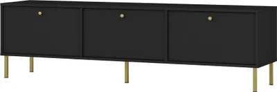 Immagine prodotto di Selsey Oktio - Mobile TV a 3 ante, nero-grafite, 180 cm