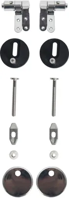 Produktbild von Primaster Metallscharnier-Set mit Absenkautomatik für WC-Sitze silber