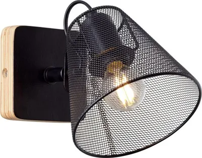 Image de Brilliant 40110/76 - 1 Spot Wall Light Métal/Bois