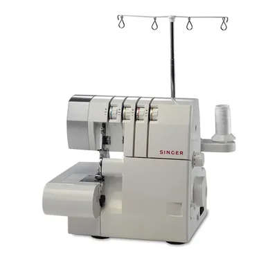 Obrázok produktu pre SINGER 14SH754, Biela, Poloautomatický šijací stroj, Obšívka, Premenný, Otočné, Premenný