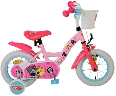 Image de Vélo enfant Woezel & Pip - Fille - 12 pouces - Rose