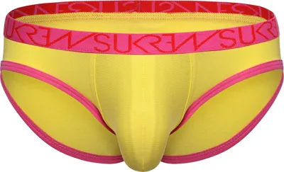 Produktbild von SUKREW Low-rise Brief Carnival Pineapple Yellow - Größe XL