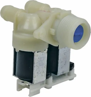 Produktbild von Magnetventil Einlaufventil Füllventil Ventil 2fach 180° 14,0mmØ Waschmaschine Alternativ Whirlpool Bauknecht 480111100199 Gala Hanseatic Ignis Laden Maytag Polar Privileg Quelle