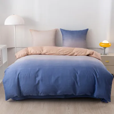 Produktbild von FEBE Bettwäsche Blauer Horizont Bettbezug-Set 140x200cm + Kissenbezug 70x80cm 2 Teilig mit Reißveschluss