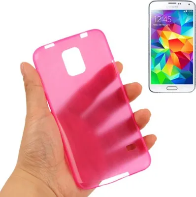 Produktbild von Schutzhülle Case Ultra Dünn 0,3mm für Handy Samsung Galaxy S5 / S5 Neo pink Transparent