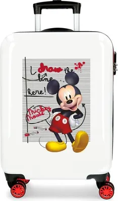 Obrázek produktu pro JOUMMABAGS Cestovní kufr ABS Mickey Draw the Line ABS plast, 55 cm