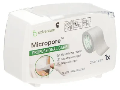 Obrázek produktu pro 3M Micropore netkaná fixační náplast pro citlivou pokožku 2,5 cm x 5 m, 1 ks náplasti