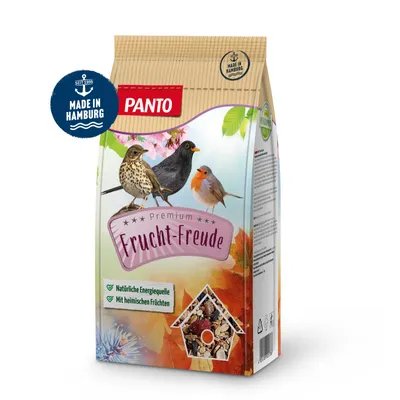 Produktbild von PANTO Fruchtfreude 5 x 1kg - Wildvogelfutter mit Früchten, Getreide und Nüssen