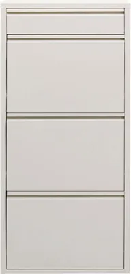 Imagen del producto de Armario para zapatos Caruso, color crema, 115x50x15 cm