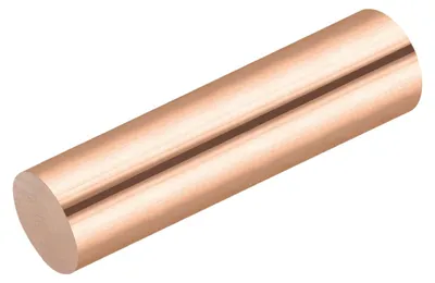 Productafbeelding van Massieve Koperen Ronde Stang 25mm x 100mm voor Metaalbewerking