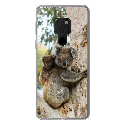 Produktbild von MuchoWow® Handyhülle Schutzhülle Hülle für Huawei P40 Lite Koalas - Kind - Baum - Kinder - Junge - Mädchen Silikon Softcase Handy Hülle - Handy