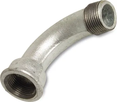 Produktbild von Gewindefitting Temperguss Bogen 90° 1/2" IG x 1/2" AG