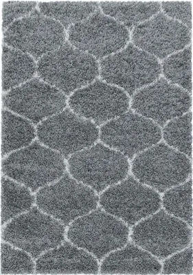 Produktbild von Hochflor Teppich Serena rechteckig, Farbe: Grau, Größe:280x370 cm