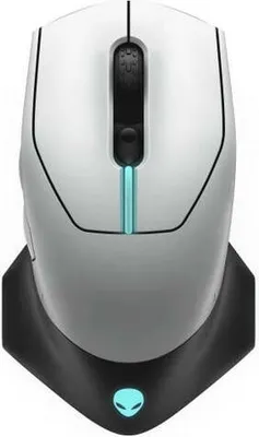 Produktbild von Alienware AW610M, rechts, Optisch, RF Wireless + USB Type-A, 16000 DPI, 1 ms, Schwarz, Grau