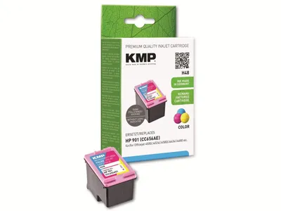 Image de KMP 1711,4560 KMP H48 Tintenpatrone color kompatibel mit HP CC656AE