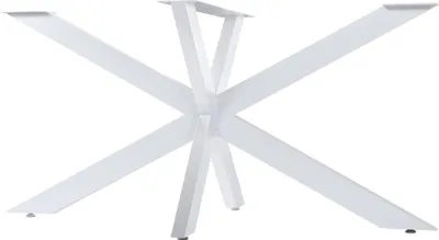 Immagine prodotto di Gambe del tavolo in acciaio industriale - struttura del tavolo - design a graffio | colore: bianco | dimensioni: 150x78x71 cm