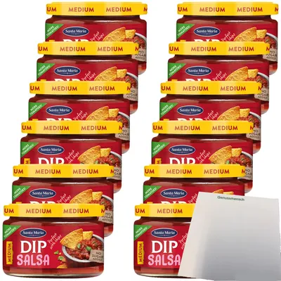 Produktbild von Santa Maria Dip Salsa Medium VPE (12x245ml Glas) + usy Block