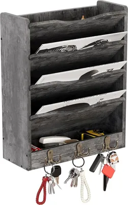 Produktbild von Stilvolle Wandorganizer mit mehreren Fächern für Dokumente und Schlüssel