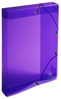Produktbild von Exacompta Archivbox PP Crystal A4 Rücken 4 cm 1 Stück Zufallsfarbe