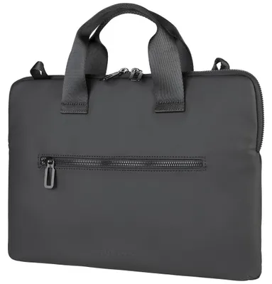 Image de Tucano Gommo Sac MacBook 15"-16" – Poche Interne pour Ordinateur Portable – Poche Externe pour Accessoires – Matériau Caoutchouté - Noir