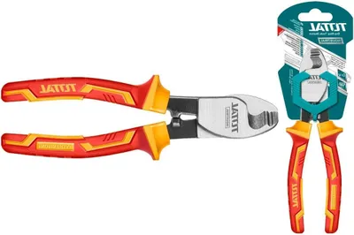 Productafbeelding van Geïsoleerde Draadsnijder - Tang Kniptang - Elektriciteit Werkzaamheden - VDE Gecertificeerd - 160 mm - Rood Geel