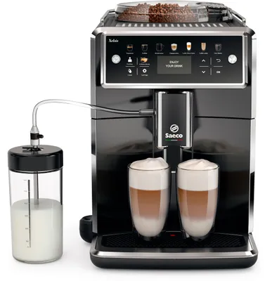 Produktbild von Saeco Xelsis SM7580/00 Kaffeevollautomat, Espressomaschine, 1,7 l, Kaffeebohnen, Gemahlener Kaffee, Eingebautes Mahlwerk, Schwarz
