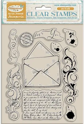 Produktbild von STAMPERIA Clear Stamps - Masquerade Schreiben