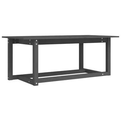 Produktbild von vidaXL Couchtisch Grau 110x55x45 cm Massivholz Kiefer