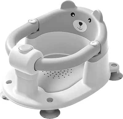 Produktbild von Baby Badesitz ab 6 Monaten, Rutschfester Badewannenstuhl mit 4 Saugnäpfen, Sicherer Sitz für Babys beim Baden