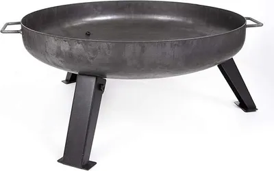 Produktbild von Feuerschale -Ø 55 cm Feuerschale aus Stahl mit Wasserzulauflöcher, Griffen und klappbare und abnehmbare Beine 41005-55