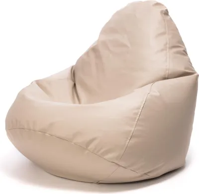 Obrázek produktu pro Ecopuf Fuzzy, sedací vak, sedací vak z umìlé kùže, 80x110, Béžová E17, 80x110