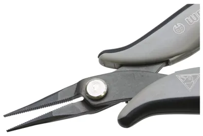 Produktbild von WETEC ECO Mini-Flachrundzange, Greifflächen geriffelt, 1,2 mm, ESD-Griffe PN2015-SD