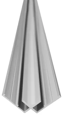 Image de Profilé angle 90° intérieur 255 cm pour panneau VIPANEL 3 mm - Aluminium mat