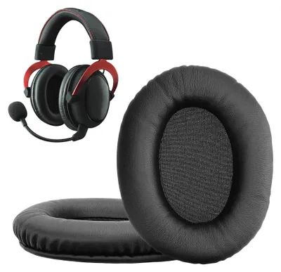 Produktbild von kwmobile 2x Ohr Polster für Kingston HyperX Cloud II 2 / Cloud III 3 / III S / 3S Ohrpolster - Ersatz Ohrpolster - Kopfhörer Ersatzteile - Kopfhörer