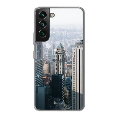 Produktbild von MuchoWow® Handyhülle Schutzhülle Hülle für Samsung Galaxy S22 Plus New York - Skyline - Nebel Silikon Softcase Handy Hülle - Schutzabdeckung