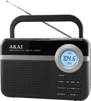 Produktbild von Digitales FM-Radio Tragbar mit SD-Kartenslot, Radiowecker mit Schlummerfunktion