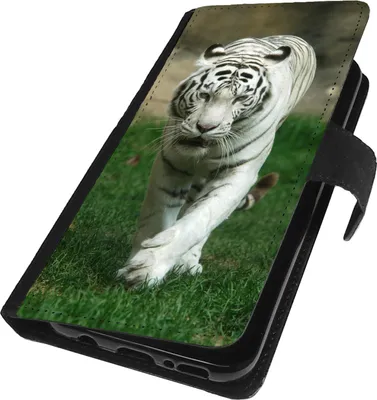 Produktbild von Handy Hülle für Samsung Galaxy A40 Book Case Schutzhülle Tasche Slim Flip Cover Etui Klapphülle Tiger Bild 273