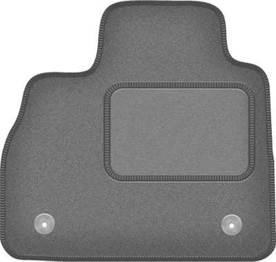 Produktbild von Fahrerfußmatte Velours graphit passend für Renault Espace V (2015-, Minivan) – mit Befestigungen – passgenau