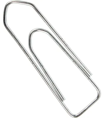 Image de Q-Connect® KF01312 Pince à lettres, métal, 32 mm, galvanisé, boîte de 100 pièces