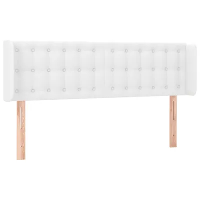 Produktbild von vidaXL Kopfteil mit Ohren Weiß 147x16x78/88 cm Kunstleder