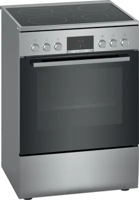 Produktbild von Bosch Serie 4, freistehender Elektroherd, Edelstahl HKR39C250