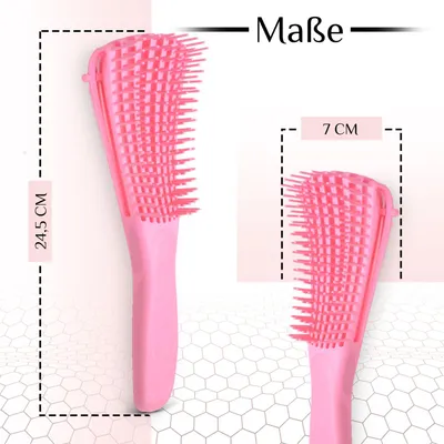 Image de Brosse démêlante hair2heart, brosse à cheveux, brosse Wet Brush pour cheveux bouclés, cheveux afro, cheveux naturels - humides et secs pour femmes